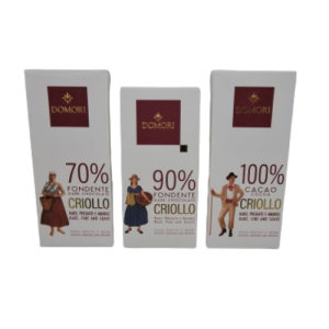 Tavoletta Criollo 70% - 80% - 100% Fondente 50 Gr_Domori